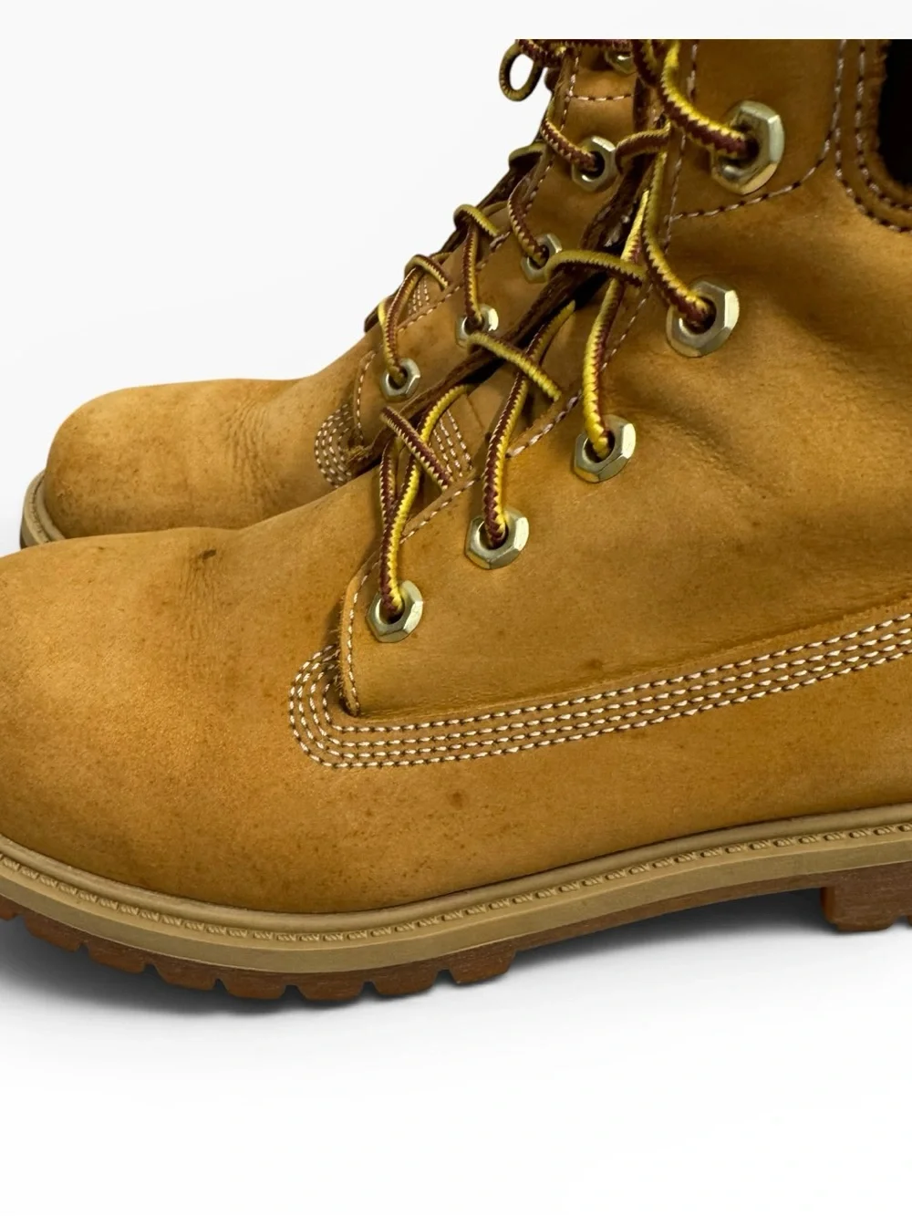 Timberland Premium 6 Inch Waterproof Wheat Nubuck Boots Mens Size 7